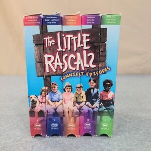The Little Rascals Funniest Episodes VHS Set Volumes 1-5 GoodTimes Home Video